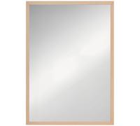 HOMCOM Espejo de Baño 50x70 cm Espejo de Pared Decorativo para Salón Entrada Pasillo Horizontal o Vertical Natural Marrón Otros
