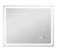 HOMCOM Espejo de Baño Antivaho con Luz LED Regulable, Altavoz Bluetooth, Botones Táctiles, 80x100 cm Aosom España