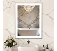 HOMCOM Espejo de Baño con Luz LED 80x60 cm con 3 Colores de Luz Antivaho | Espejo de Pared, Función de Memoria, Interruptor Táctil, Horizontal/Vertical, IP44