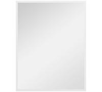 HOMCOM Espejo de Baño Rectangular 70x90 cm Espejo de Pared Decorativo para Salón Entrada Pasillo Horizontal o Vertical Blanco Aosom España