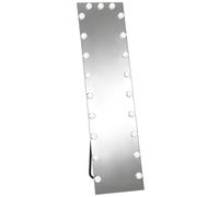 HOMCOM Espejo de cuerpo entero 150x40 cm RGB-LED Espejo de pie con 21 bombillas 7 colores luz Interruptor táctil Función de memoria Aosom España