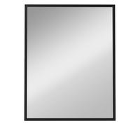 HOMCOM Espejo de Pared, 70x90 cm, Espejo de Baño Rectangular, Decorativo para Salón, Entrada, Pasillo, Horizontal o Vertical, Negro