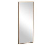 HOMCOM Espejo de Pie Cuerpo Entero 125x45 cm Espejo Rectangular Grande de Madera Estilo Moderno para Salón Dormitorio Natural Aosom España