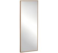 HOMCOM Espejo de Pie Cuerpo Entero 125x45 cm Espejo Rectangular Grande de Madera Estilo Moderno para Salón Dormitorio Natural Aosom España