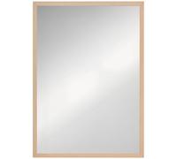 HOMCOM Espejo de Pared Espejo de Baño 50x70 cm Espejo Rectangular Decorativo para Salón Entrada Pasillo Horizontal o Vertical Natural