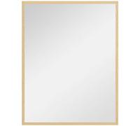 HOMCOM Espejo de Pared, 70x90 cm, Espejo de Baño Rectangular, Decorativo para Salón, Entrada, Pasillo, Horizontal o Vertical, Natural