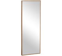 HOMCOM Espejo de Pie Cuerpo Entero 125x45 cm Espejo Rectangular Grande de Madera Estilo Moderno para Salón Dormitorio Natural Aosom España