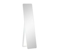 HOMCOM Espejo de Pie Cuerpo con Marco de Madera 37x43x156 cm Blanco White
