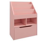 Homcom - Estantería infantil almacenamiento Rosa