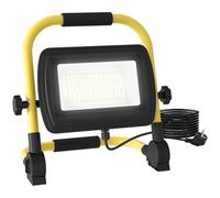 HOMCOM Foco LED con Cabezas y Soporte Ajustables 50 W Amarillo y Negro