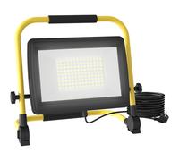 HOMCOM Foco LED Recargable con Cabezas y Soporte Ajustables Amarillo y Negro