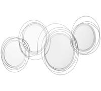 HOMCOM, juego de 4 espejos para decoración de paredes, decoración de paredes con 4 espejos redondos