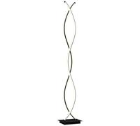 HOMCOM Lámpara de pie LED regulable con interruptor de pie 144 cm Negro