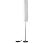 HomCom Lámpara de pie Moderna E27 40W con pulsador y base de acero inoxidable