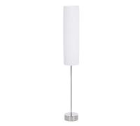 HOMCOM Lámpara de Pie Moderna para Dormitorio Estudio Salón Luces E27 40W Base de Acero Inoxidable Blanco Aosom España
