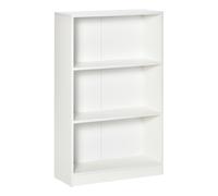 HOMCOM Librería Estantería Blanca para Salón con 3 Compartimentos Almacenaje de Libros CDs Plantas Estudio Dormitorio 62,2x24x102,4 cm Aosom España