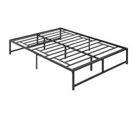 HOMCOM Marco de Cama Doble 135x190 cm con Patas de 35 cm Estructura de Cama Matrimonio con Espacio Bajo de Almacenamiento Negro