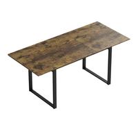 Mesa de comedor extensible HOMCOM, de 140/180 x 80 cm, para 6-8 personas, con aspecto de madera de tigrillo