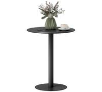 HOMCOM Mesa de Comedor Redonda para 2 Personas Mesa de Cocina de Acero para Interior y Exterior Ø60x72 cm verde