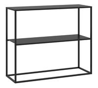 HOMCOM Mesa de Consola Estilo Industrial con Estante Antivuelco 90x30x75cm Negro Black