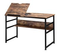 HOMCOM Mesa de dibujo ajustable 15 niveles tablero inclinable Marrón