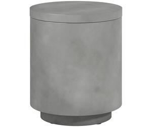 HOMCOM Mesa de Exterior, Mesa Auxiliar con Enfriador, Cubo de Hielo, Gris Claro