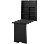 HOMCOM: Mesa de pared plegable, escritorio abatible, mesa para ordenador