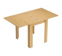 HOMCOM Mesa Extensible 70/140x80 cm de Comedor Moderna para 4-6 Personas Ahorra Espacio para Cocina y Comedor Madera Natural Aosom España