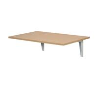 HOMCOM Mesa Plegable de Pared 60x40x20 cm Mesita Auxiliar Abatible Colgante Natural para Cocina Comedor Dormitorio Compacto Aosom España