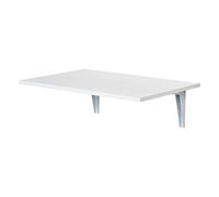 HOMCOM Mesa Plegable de Pared Mesa Abatible de Pared de Madera Ahorra Espacio para Cocina Comedor Dormitorio Carga 10 kg 60x40x20 cm Blanco