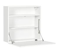 HOMCOM Mesa Plegable de Pared Escritorio Flotante 64x20x60 cm Blanco