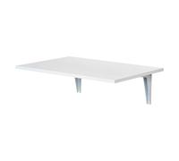 HOMCOM Mesa Plegable de Pared Mesa Abatible de Pared de Madera Ahorra Espacio para Cocina Comedor Dormitorio 60x40x20 cm Blanco Aosom España