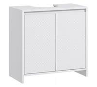 Homcom mueble bajo lavabo mueble para debajo del lavabo moderno con estante pie anti-vuelco carga 40 kg 60x30x60 cm blanco 60 cm