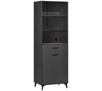 HOMCOM Mueble de cocina tipo buffet, unidad de almacenamiento en cm para cocina, sala de estar, baño, diseño industrial, piezas metálicas No