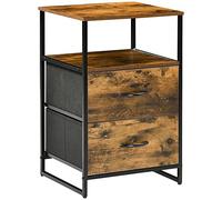 HOMCOM Mueble Organizador con Cajones Plegables 45x40x70,5cm Marrón Rústico