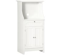 HOMCOM Mueble para microondas con cajón, 1, 2 puertas, 60x40 x cm - Blanco