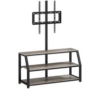 HOMCOM Mueble TV con soporte para televisores de hasta 182,88 cm, mueble TV con 2 estantes abiertos, 110x43x150cm, gris Aosom España