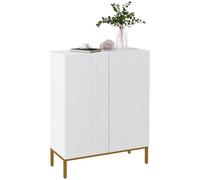 HOMCOM Mueble Zapatero 5 Niveles Estantes Ajustables 72x31,5x95 cm Blanco | Armario para Zapatos con Puertas de Cierre Suave, para 15-20 Pares de Zapatos, Zapatero para Pasillo Recibidor