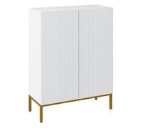 HOMCOM Mueble Zapatero 5 Niveles Estantes Ajustables 72x31,5x95 cm Blanco