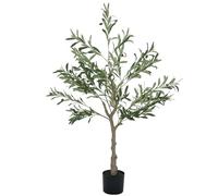 HOMCOM Olivo Artificial 120 cm Planta Artificial Decorativa Interior