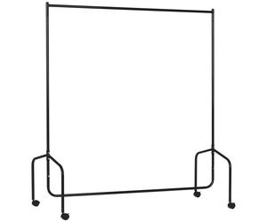 HOMCOM Perchero Colgador 150x60x170 cm Organizador Armarios con Ruedas Hierro Negro Aosom España