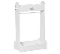 HOMCOM Perchero Colgador para niños 3-8 años Blanco