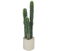 HOMCOM Planta artificial cactus plantas grandes 95 cm plantas artificiales en maceta, cactus columnar como cactus reales decoración para el hogar, oficina, regalos de inauguración de la casa