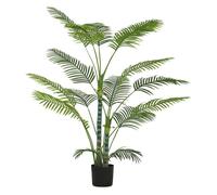 Homcom planta artificial decorativa 170 cm palmera artificial con maceta y hojas para interior hogar salón oficina verde