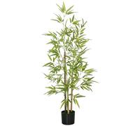 HOMCOM Plantas artificiales de bambú en maceta Decoración interior 120 cm