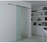HOMCOM Puerta corredera de cristal Puerta corredera Puerta de cristal Puerta de habitación Cristal esmerilado 775 / 900 / 1025 x 2050 mm