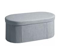 Homcom puff almacenaje, banco almacenaje plegable, 72 l, 76x38x35 cm, tapizado en terciopelo, baúl de almacenamiento, carga 120 kg, taburete para sala de estar, dormitorio, entrada, gris oscuro