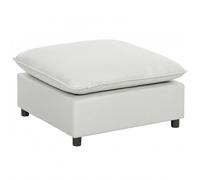 HOMCOM Reposapiés salón cuadrado, otomana con patas de plástico, puf para dormitorio, entrada, 75x75x40 cm, gris Aosom España