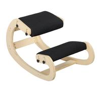 HOMCOM Silla ergonómica de Rodillas, Ajustable, Mecedora, Oficina, Negra