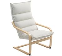 HOMCOM Sillón de Salón Moderno Butaca de Salón con Respaldo Alto Reposabrazos y Patas de Madera Tapizado en Terciopelo Butaca para Dormitorio Sala de Estar Negro